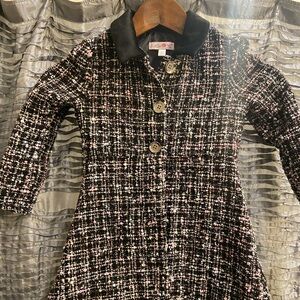 Black Jacket with Multicolor Details for girl’s NWT size 5T